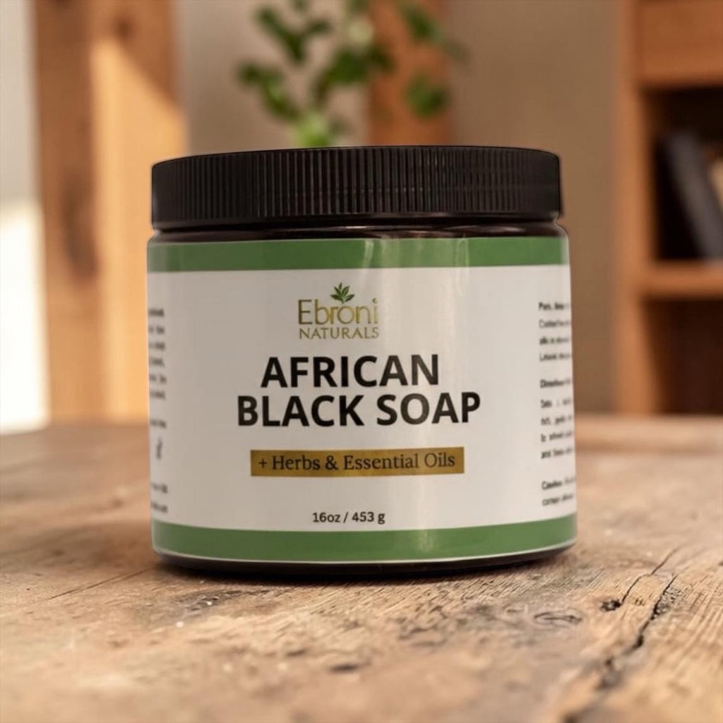 African Black Soap + Herbs & Essential Oils