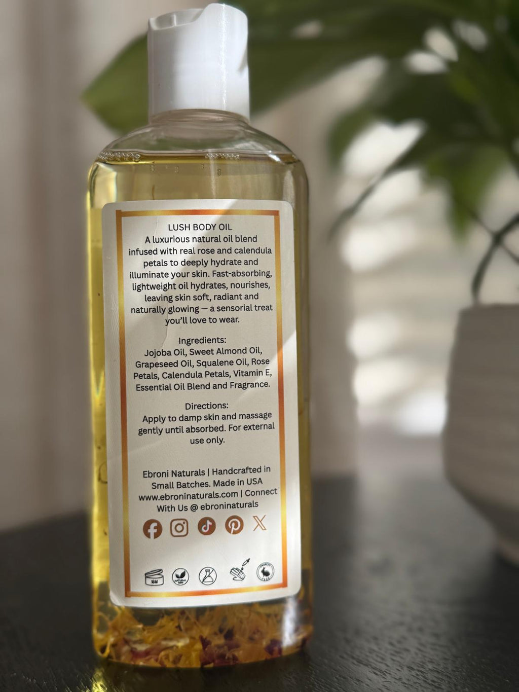 Lush Body Oil with Rose & Calendula