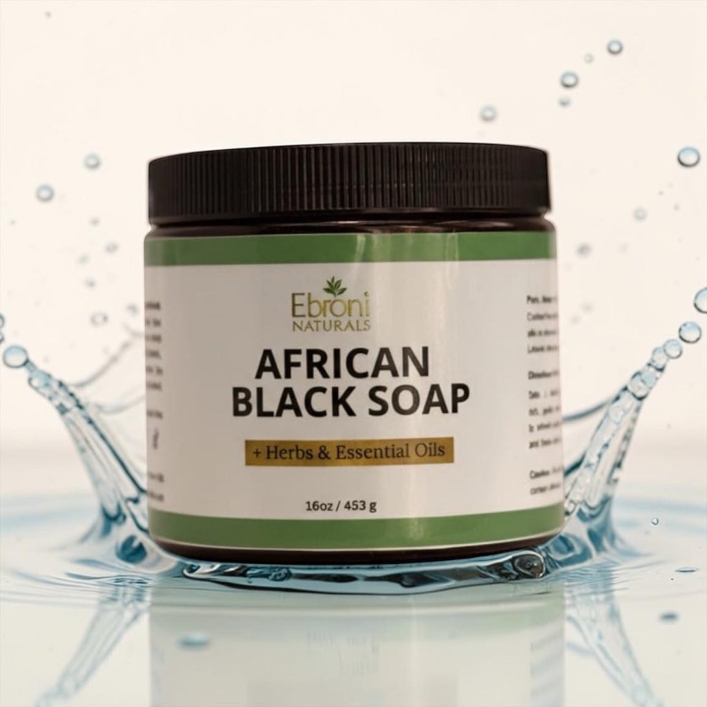 African Black Soap + Herbs & Essential Oils