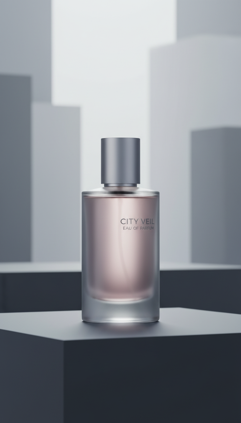 Eau de parfum glass bottle